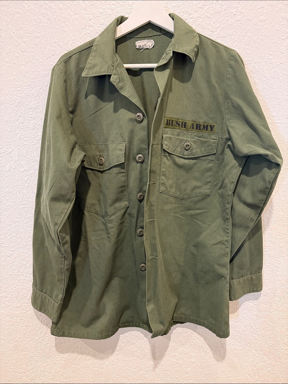 Vintage 90’s - Official BUSH Band Army Green Military Style Shirt